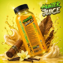 سالت نیکوتین سیگار برگ کوبایی با طعم وانیل و خامه RICH CREAMY CUBANO هانترجویس