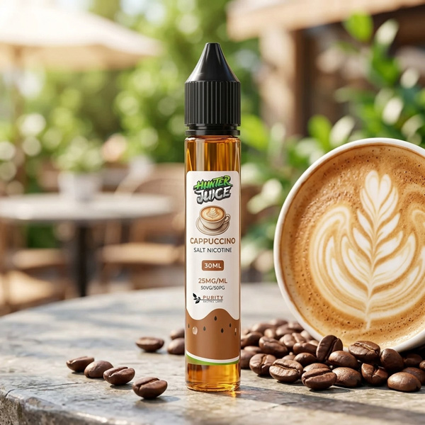 سالت نیکوتین کاپوچینو Cappuccino هانترجویس 30 میل 1 سالت نیکوتین کاپوچینو Cappuccino هانترجویس 30 میل