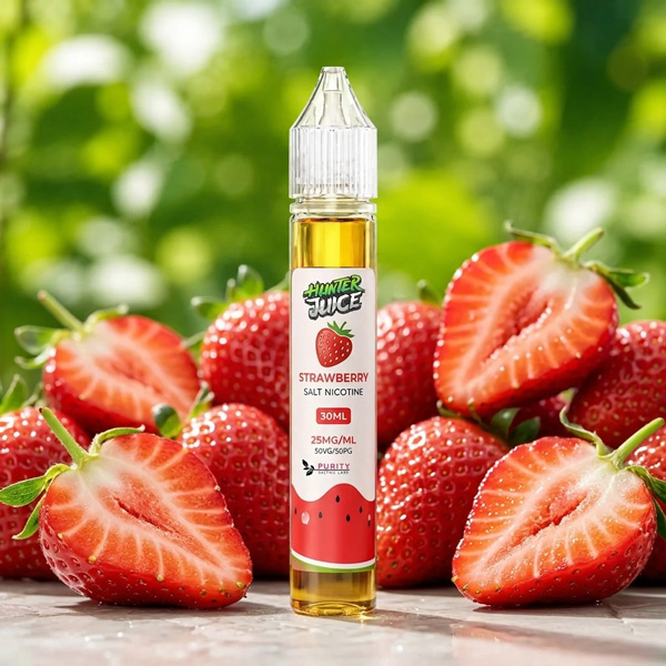 سالت نیکوتین توت فرنگی Strawberry هانترجویس 30 میل 1 سالت نیکوتین توت فرنگی Strawberry هانترجویس 30 میل