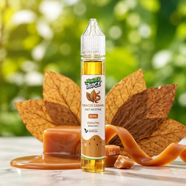 سالت نیکوتین تنباکو کارامل Tobacco Caramel هانترجویس 30 میل 1 سالت نیکوتین تنباکو کارامل Tobacco Caramel هانترجویس 30 میل