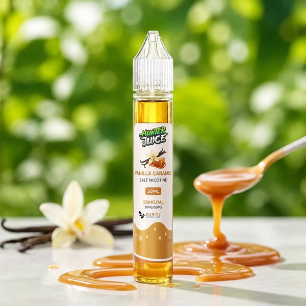 سالت نیکوتین وانیل کارامل Vanilla Caramel هانترجویس 30 میل 1 سالت نیکوتین وانیل کارامل Vanilla Caramel هانترجویس 30 میل