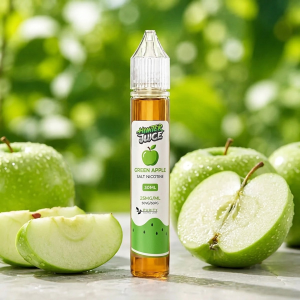 سالت نیکوتین سیب سبز GreenApple هانترجویس 30 میل 1 سالت نیکوتین سیب سبز GreenApple هانترجویس 30 میل